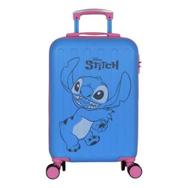 Imagem de Mala Bordo Disney Stitch 360 Escola Viagem Passeio Infantil Cor:Azul -