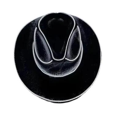 Imagem de Chapéu De Cowboy/Cowgirl Com LED, Chapéu Ocidental Perolado Para Festa