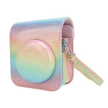 Imagem de Jopwkuin Capa de Câmera Instantânea Elegante Bolsa Protetora de Couro PU à Prova de Chuva Com Alça de Ombro para Mini 12, Presente Perfeito para Amantes de Câmeras (#3)