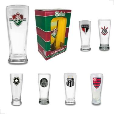 Imagem de Copo De Cerveja Tulipa Chopp Licenciado Times de Futebol 300ml - ALLMI