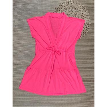 Imagem de Saída de praia juvenil/vestido verao curto - Rafavi, Rosa, 10