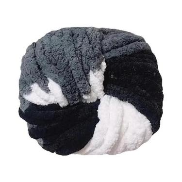 Imagem de Fio De Chenille Macio E Colorido 250g Para Tricô Grosso, Ninhos Para P