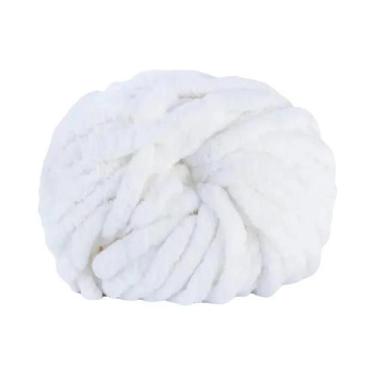 Imagem de Fio De Chenille Macio E Colorido 250g Para Tricô Grosso, Ninhos Para P