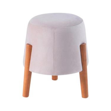 Imagem de Puff Decorativo Redondo Neil Bege - Gran Belo