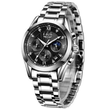 Imagem de Relógio Feminino Analogico De Quartzo Pulseira Em Aço Casual