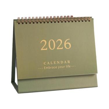 Imagem de Calendário De Mesa Mini 2025-2026, Planner Portátil Com Espiral Grossa