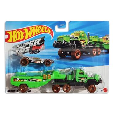 Imagem de Hot Wheels Caminhão Com Carrinho Super Rigs - Mattel Bdw51 H