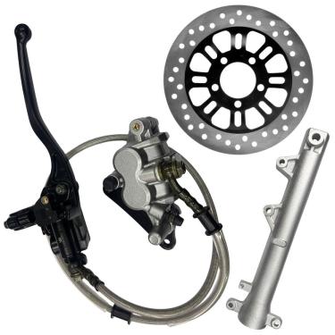 Imagem de Kit Freio Disco Cg Fan Start 2014 A 2024 Roda Pé De Galinha