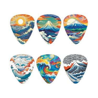 Imagem de Conjunto De Palhetas De Guitarra Acústica Para Casais Com Tema De Dese