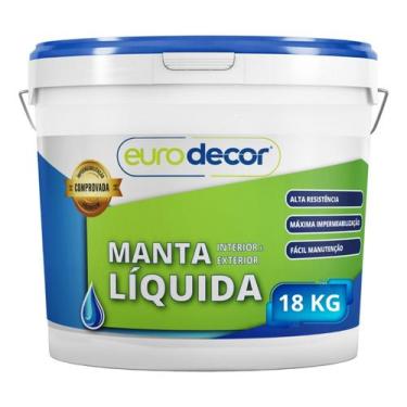 Imagem de Manta Líquida Eurodecor 18Kg Impermeabilizante para Interior e Exterio