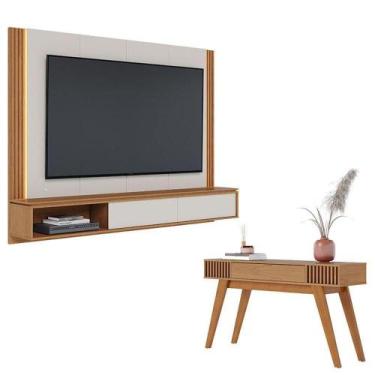 Imagem de Home Suspenso Loa Off White Freijó Com Aparador Riviera Freijó - Colib