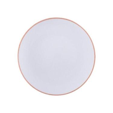 Imagem de Prato Raso Tramontina Jeri Mocha Em Porcelana 25 Cm Tramontina