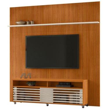 Imagem de Rack Para Sala Com Painel Ripado Para TV 75 Pol Glória M07 Cinamomo Of