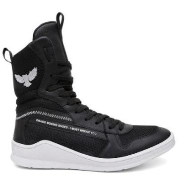 Imagem de Sapatilha de Boxe Treino Conforto Segurança Atletas Estabilidade Treino Luta Tênis Bota-Unissex