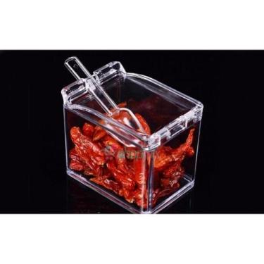 Imagem de Porta Condimentos E Temperos Acrílico Crystal 4 Potes - Coptop