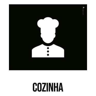 Imagem de Kit 3 Placas Desenho Cozinha - Sinalizo