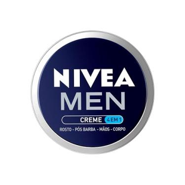 Imagem de NIVEA MEN Creme 4 em 1 75g, Hidratação Intensa, Evita Ressecamento, Corporal, Facial, Mãos, Pós Barba, Pele Normal e Extrasseca