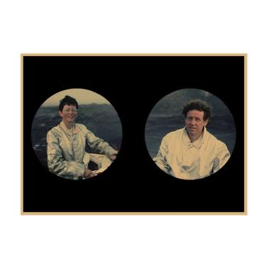 Imagem de Pôster com pintura em papel kraft retrô Fire of Love 15x30cm