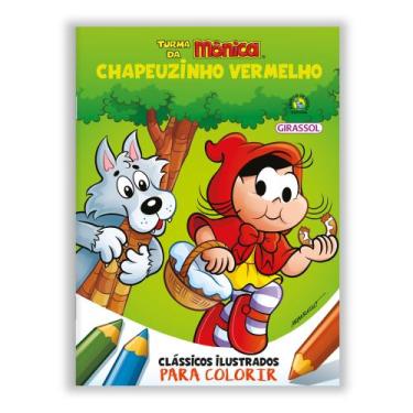 Imagem de Livro - Turma da Mônica - Clássicos Ilustrados para Colorir: Chapeuzin