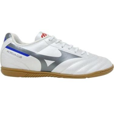 Imagem de Chuteira Esportiva Futebol Salão Futsal Indoor Jogo Treino Costurada Mizuno Morelia Club In-Unissex