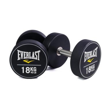 Imagem de Kit Dumbbell PU Everlast Inox De 18kg - Par-Unissex
