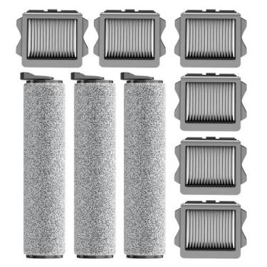 Imagem de Piezas de Repuesto para Mopa Aspiradora Nukisa 3 Rodillos 6 Filtros HE