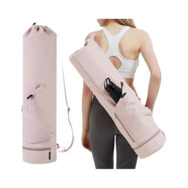 Imagem de Bolsa Multiuso Para Tapete De Yoga Com Bolso Para Garrafa De Água E Co