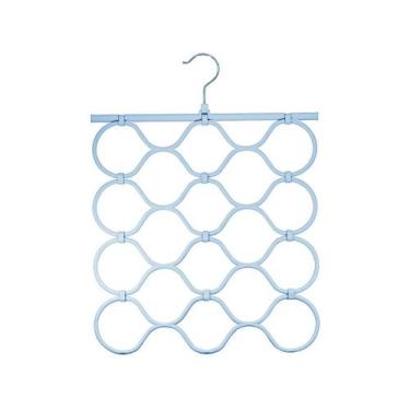 Imagem de Cabide para acessórios dobrável portátil azul 18 nichos - Oikos, 1