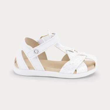 Imagem de Sandália Infantil Bibi Baby Soft II Branca com Lilás-Feminino