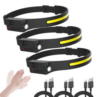 Imagem de Linterna frontal recargable Pristar LED 350 lúmenes, 5 modos, sensor d