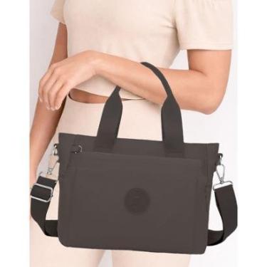Imagem de Bolsa Sacola Feminina Grande Trabalho Estilosa Com Zíper-Feminino