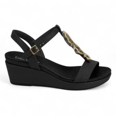 Imagem de Sandália Feminina Anabela Beira Rio Fivela 8381.525-Feminino