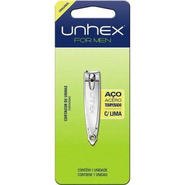 Imagem de Cortador de UNHA UNHEX AÇO C/ Lima Blister - Merheje