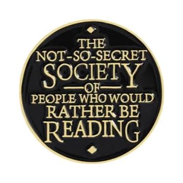 Imagem de Broche De Esmalte Preto Com Frases Engraçadas, Pin De Lapela, Crachá D