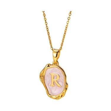 Imagem de Colares Com Pingente De Letras Y2K Para Mulheres, Iniciais De A-Z, Est