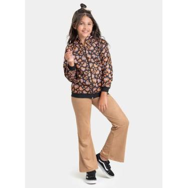 Imagem de Conjunto Inverno Menina Preto Jaqueta com Capuz e Calça Bailarina Cora