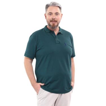 Imagem de Camisa Polo Plus Masculina Piquet Algodão Casual