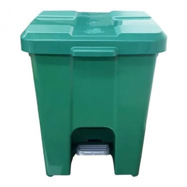 Imagem de Cesto Quadrado P15 15L em Polipropileno com Abertura por Pedal para Uso Comercial e Res...