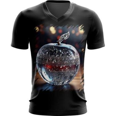 Imagem de Camiseta Gola V Maçã Musical de Cristal 11 - Kasubeck Store®, Baby Loo