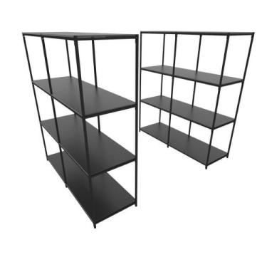 Imagem de Praleira De Aço Reforçada Mini Porta Pallet 200x60x90 Estante Estoque 