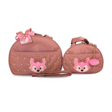 Imagem de Kit Bolsa Maternidade 2 Peças Grande Impermeável + Mochila + Trocador 