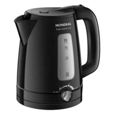 Imagem de Chaleira Elétrica Pratic Control 1,7L 1200W Mondial, Preto, 110V