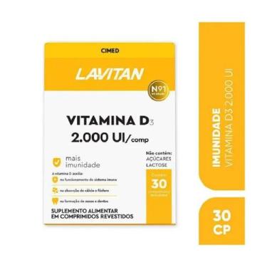 Imagem de Lavitan Vitamina D3 2000ui C/30 Comprimidos Cimed