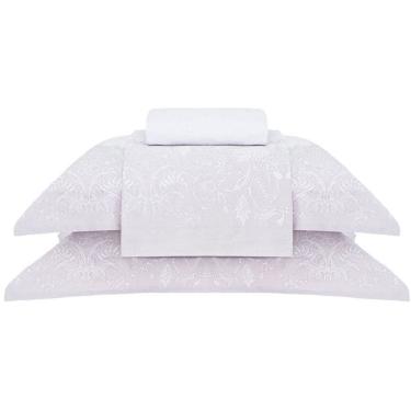 Imagem de Jogo de Cama Buddemeyer Amelie 300 Fios 4 Peças Casal Rosa