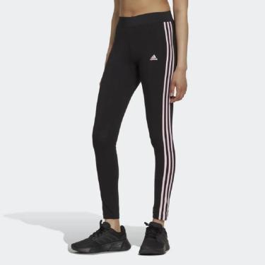 Imagem de Calça Legging Adidas 3 listras - Preta-Unissex