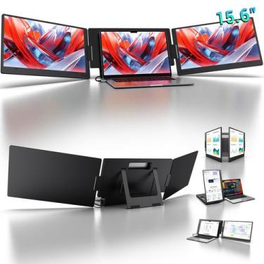 Imagem de Monitor portátil KYY X90D de 15,6" FHD IPS para notebooks de 12-17"