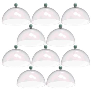 Imagem de Kit 8 Cúpulas de Plástico 30cm Bolos Tortas Doces Padaria Café Hotel V