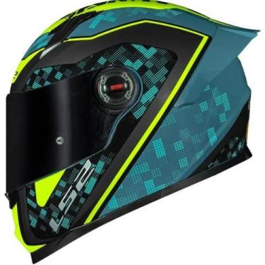 Imagem de Ls2 capacete ff358 s striker, Blue Hv/Yellow, 58/M