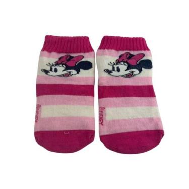 Imagem de Meia Lupo Infantil Menina 02190-041 Disney Boby Antiderrapante, Rosa, 