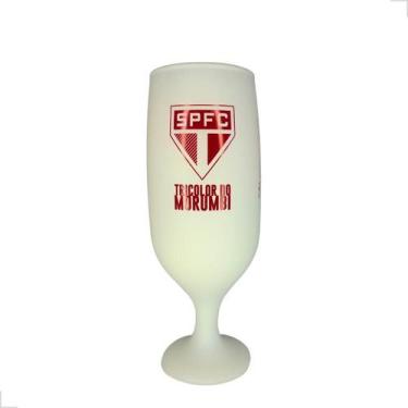 Imagem de Copo de Time São Paulo Futebol Taça Tulipa Americano 300ml Cerveja Vid